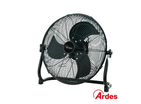 Ventoinha de Chão Ø45 cm Metálica 100W Preto ARDES Ventoinha de Chão Ø45 cm Metálica 100W Preto ARDES